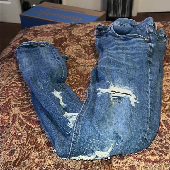 Rogue Blue Distressed Boyfriend Jeans - Picture 3 of 3